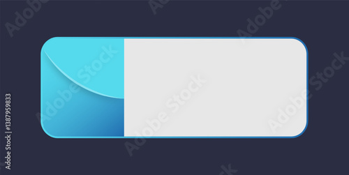 Lower third interface in gradient colors. Video overlay element.