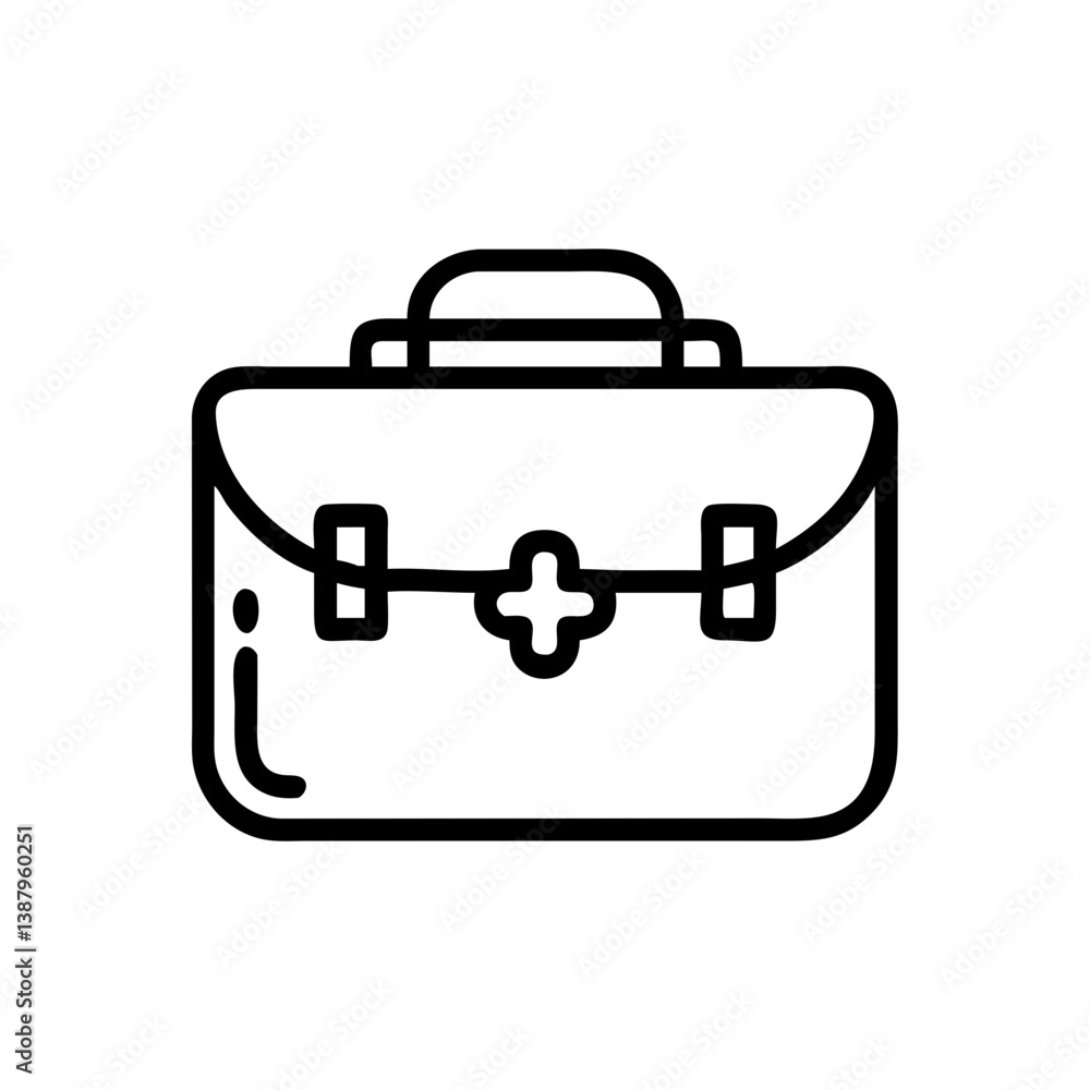 Icon of a doctorchest / first aid kit Icon of a doctorchest / first aid kit