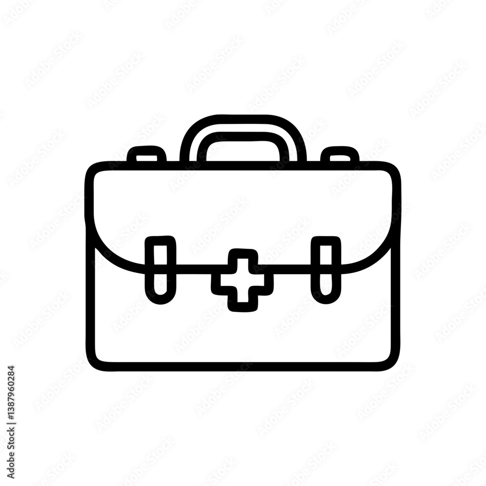 Icon of a doctorchest / first aid kit Icon of a doctorchest / first aid kit