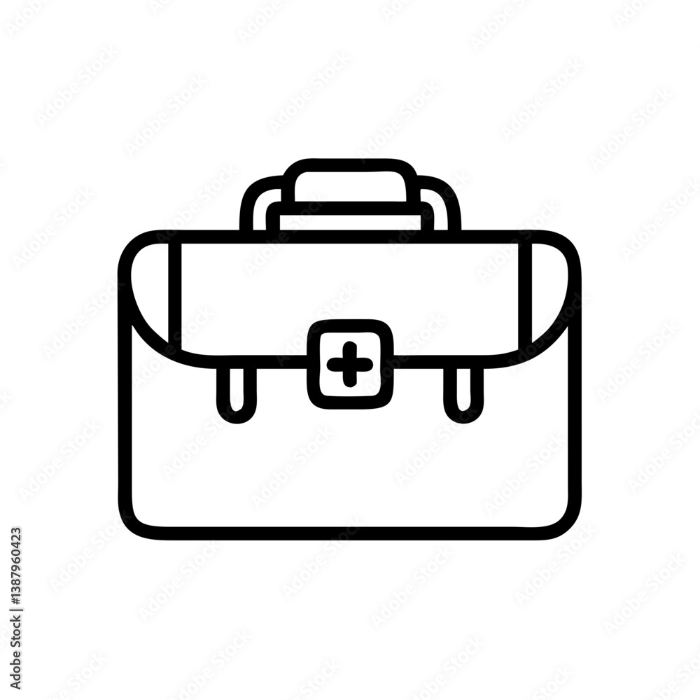 Icon of a doctorchest / first aid kit Icon of a doctorchest / first aid kit