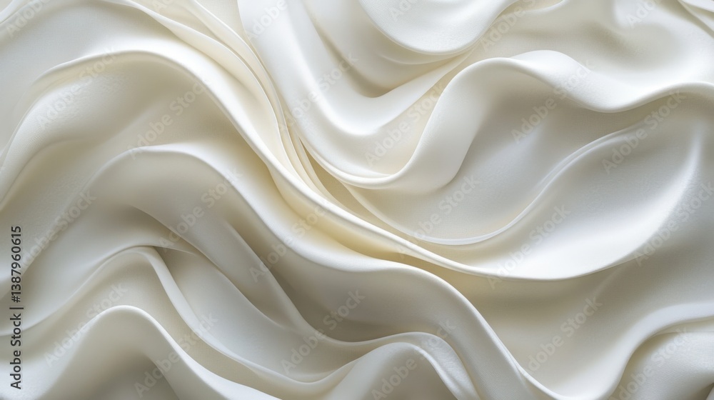 Obraz premium Abstract fluid white