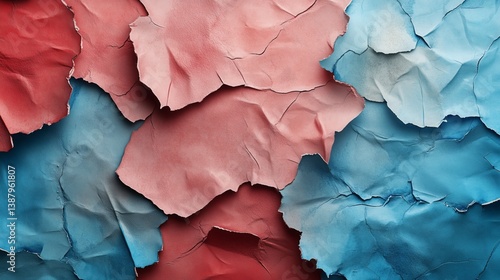 Wallpaper Mural Close-up of peeling pastel paint on wall, showcasing texture and color for creative or abstract backgrounds. Torontodigital.ca