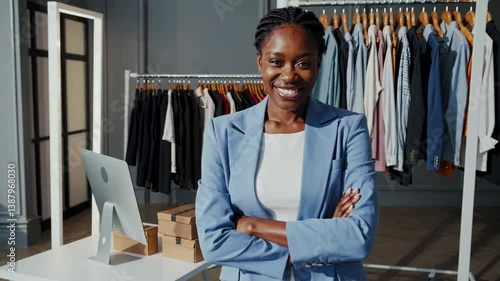 The Confident Businesswoman in Store