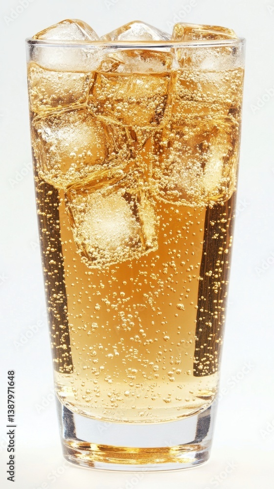 Vaso de refresco con hielo