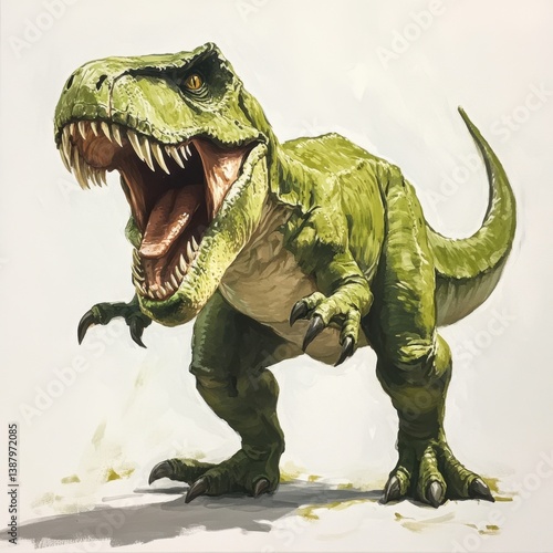 T-rex ilustración artística