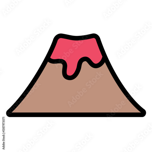 volcano icon vector illustration.