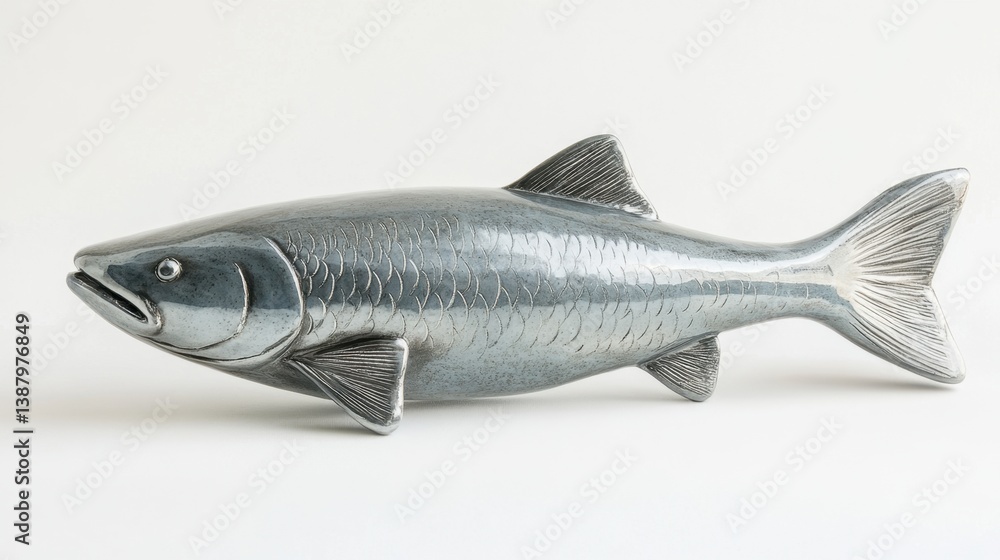 Pez de cerámica decorativa