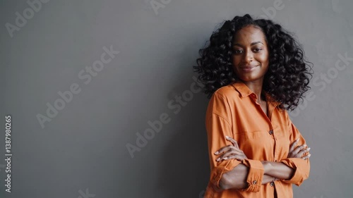 The Confident Woman Smiling