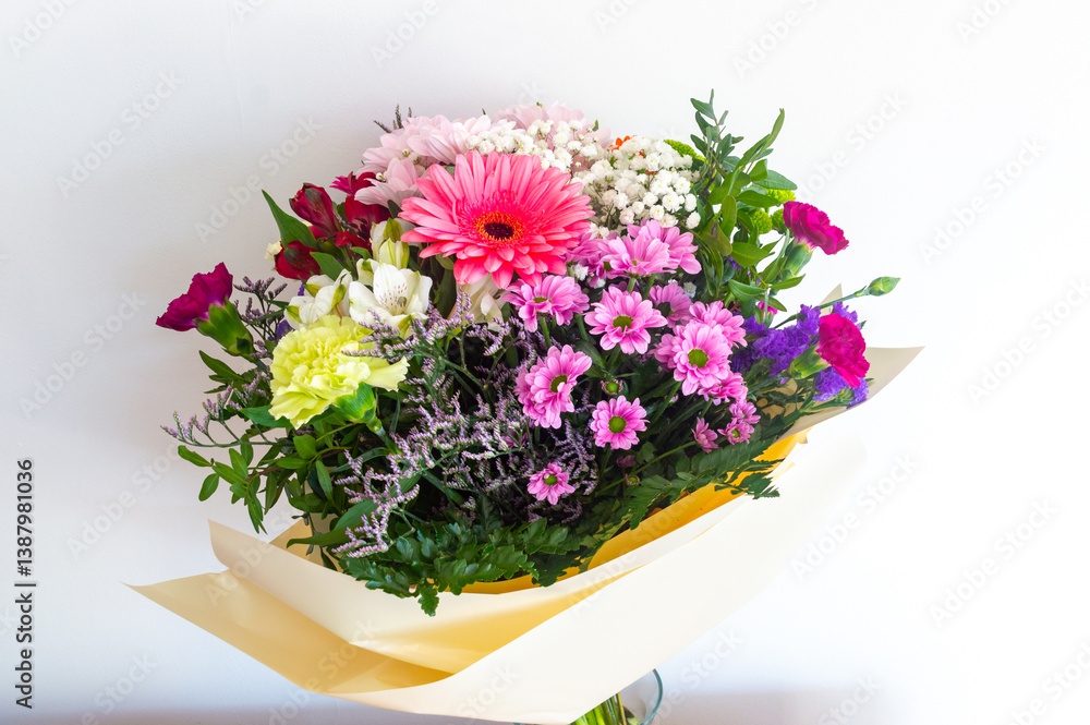 Beautiful bouquet of flowers. Bouquet of fresh flowers.