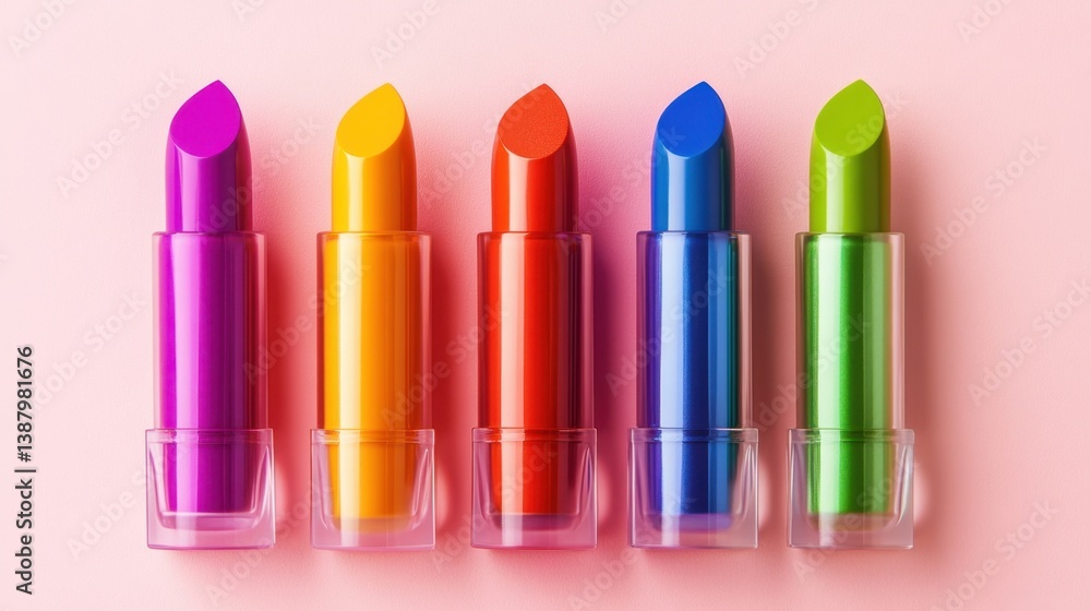 Labiales de colores brillantes