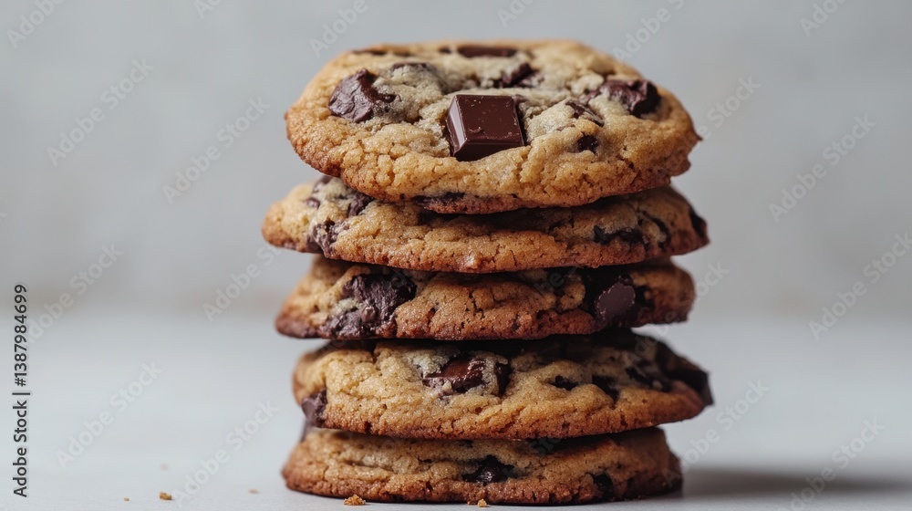 Galletas de chocolate apiladas