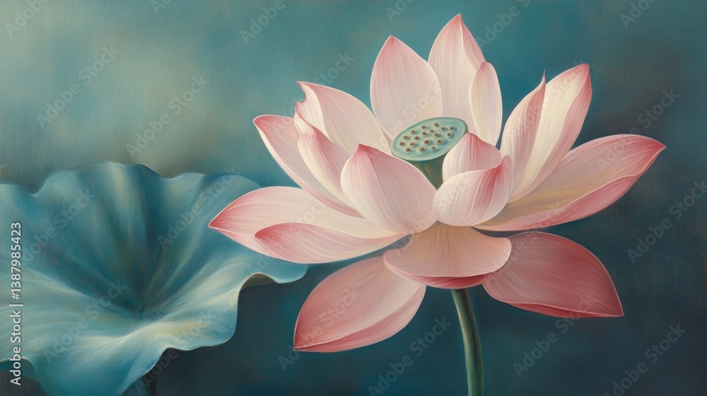 Flor de loto pintura arte