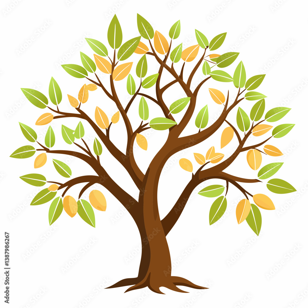 Fototapeta premium autumn tree vector
