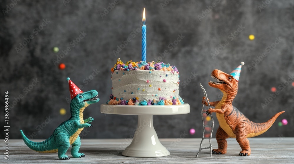 Dinosaurios juguete pastel cumpleaños fiesta decoraciones