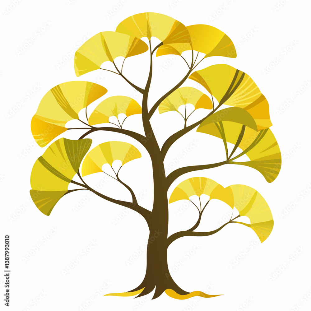 Obraz premium autumn tree vector