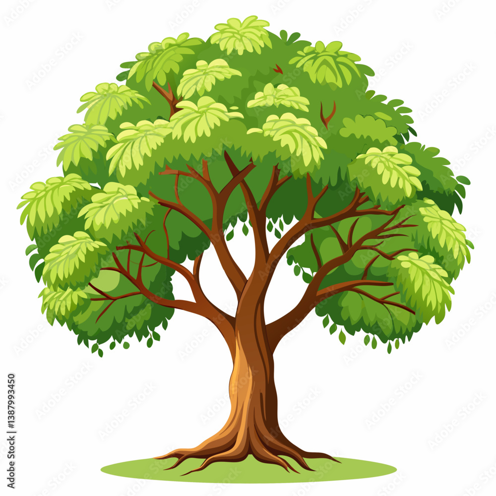 Fototapeta premium green tree isolated on white background