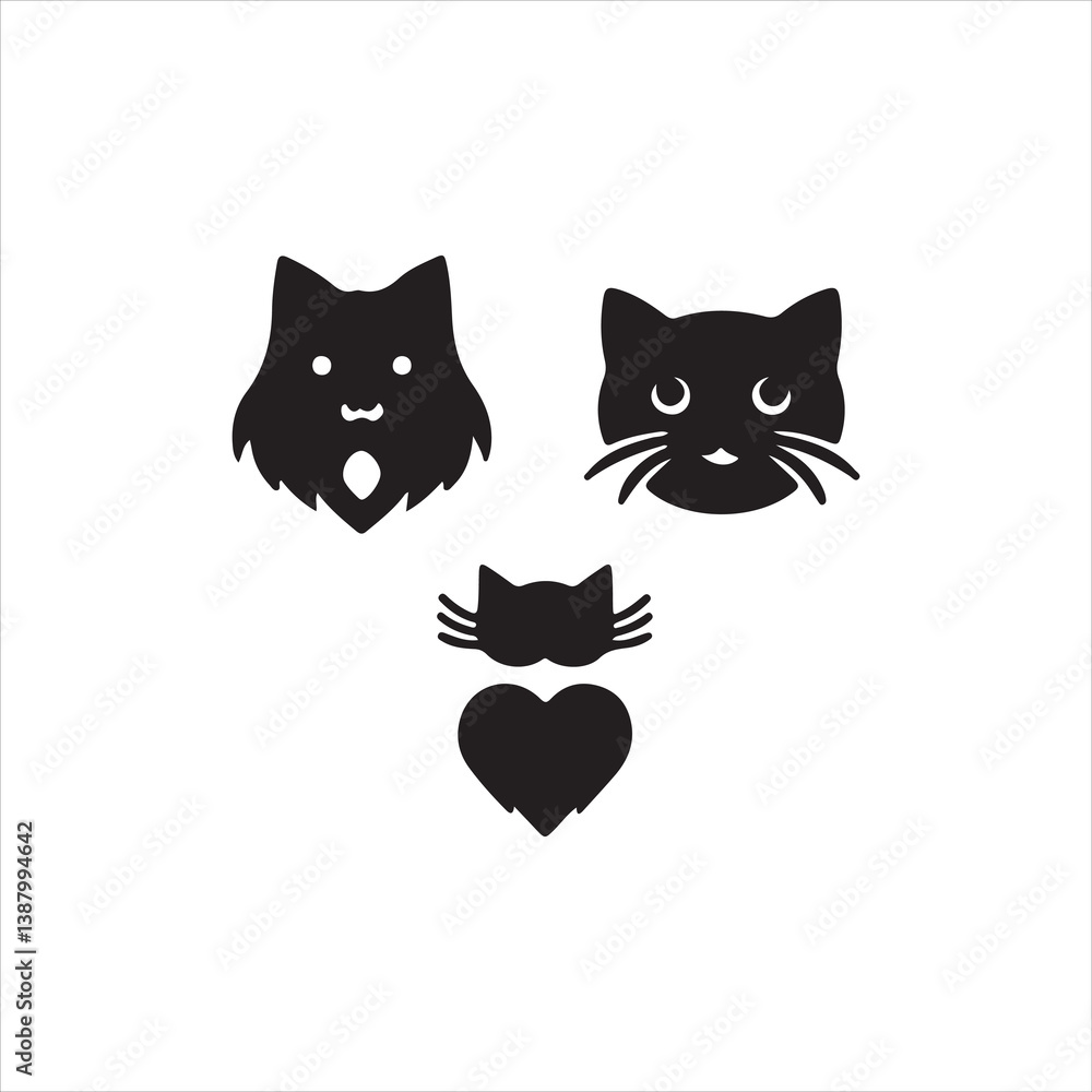 set of cats set of cats