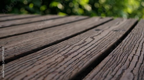 The Wooden Deck Surface