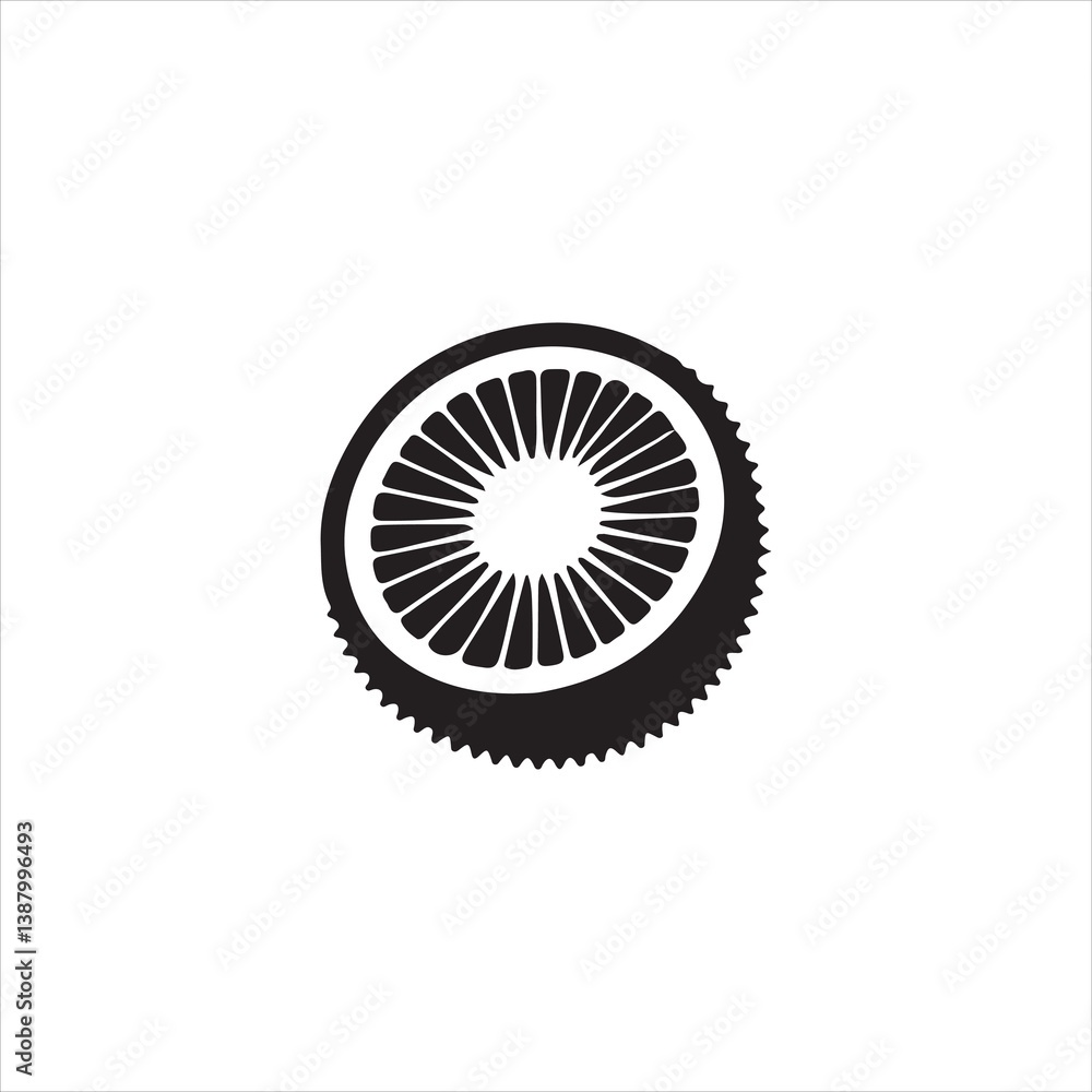 vector illustration of a fan turbine vector illustration of a fan turbine