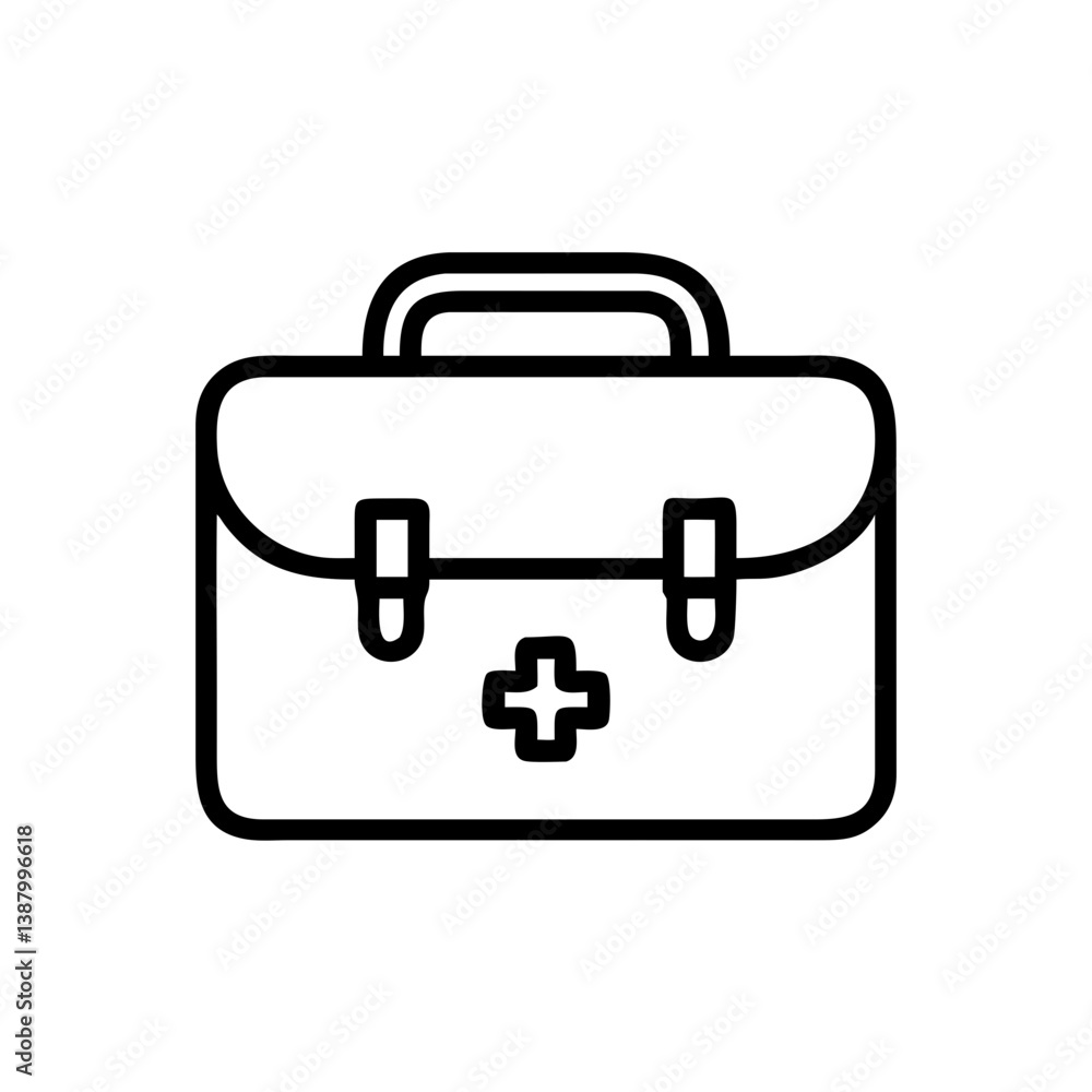 Icon of a doctorchest / first aid kit Icon of a doctorchest / first aid kit