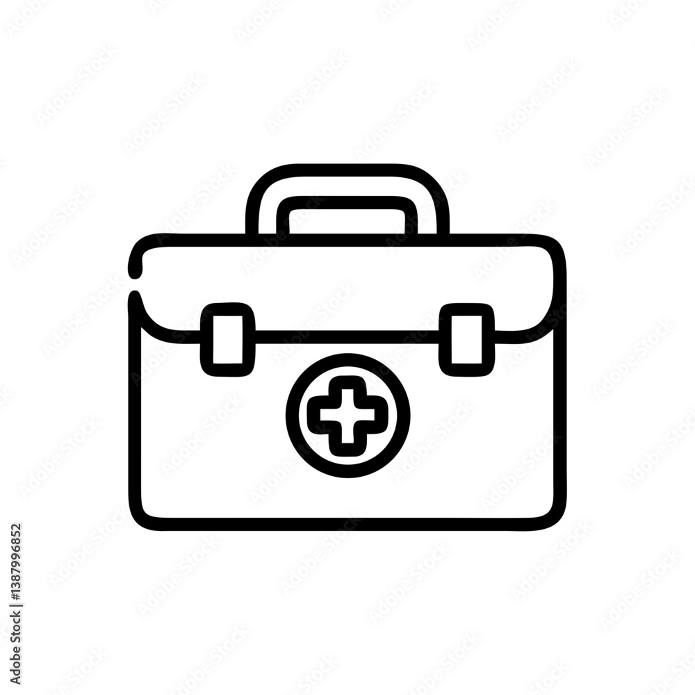 Icon of a doctorchest / first aid kit Icon of a doctorchest / first aid kit
