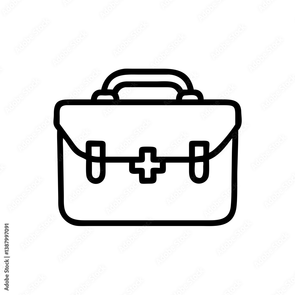 Icon of a doctorchest / first aid kit Icon of a doctorchest / first aid kit