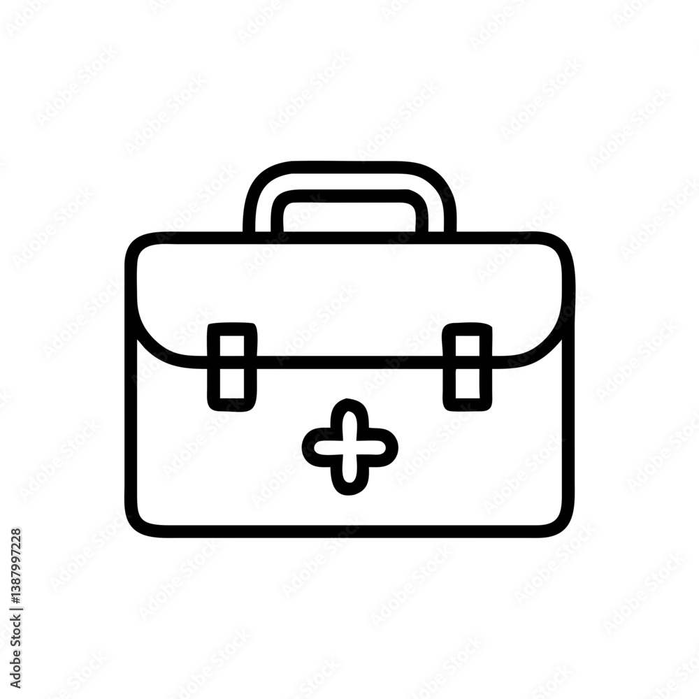 Icon of a doctorchest / first aid kit Icon of a doctorchest / first aid kit