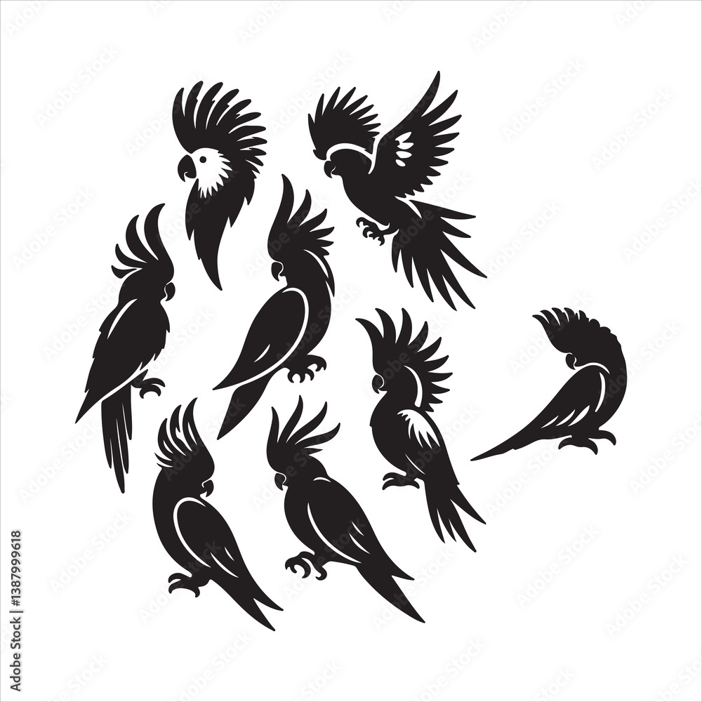 Fototapeta premium vector silhouette of a bird