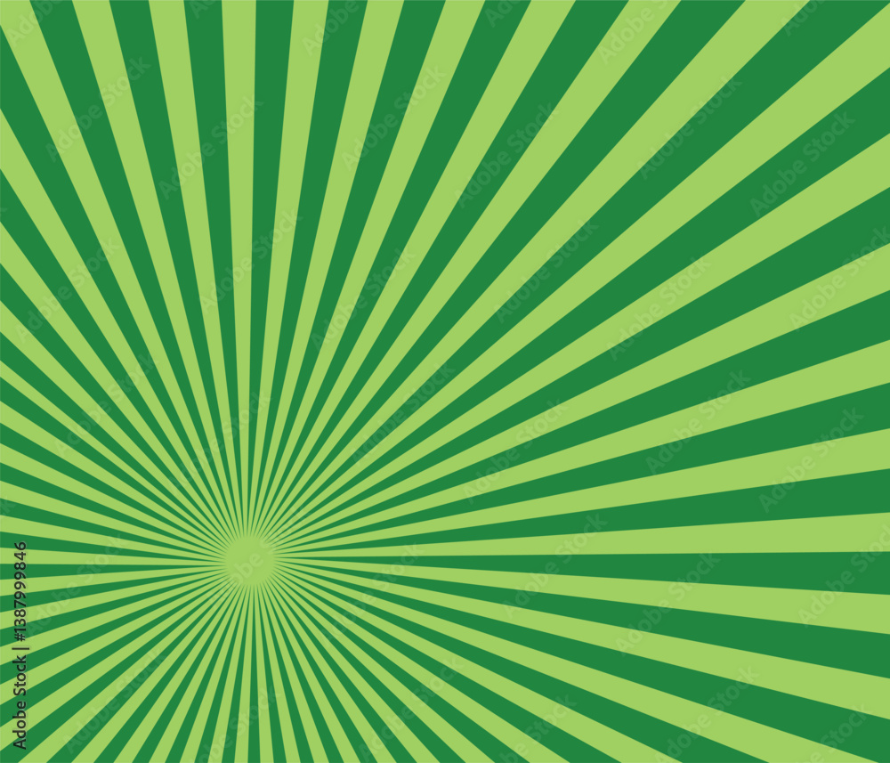 Green Sunburst Pattern Background. comic background raster gradient halftone Green Sunburst Pattern Background. comic background raster gradient halftone