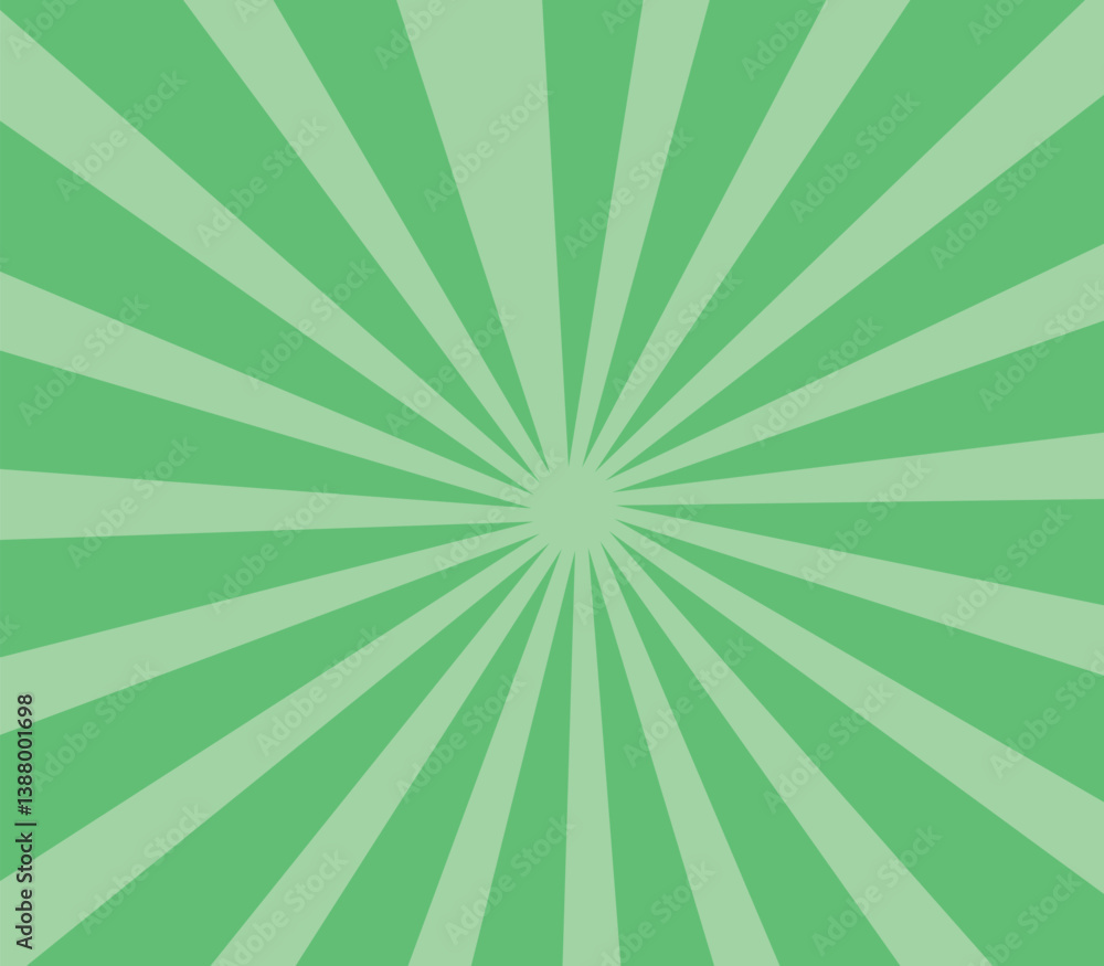 Green Sunburst Pattern Background. Green Sunburst Pattern Background.
