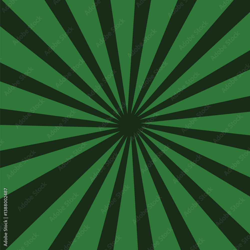 Green Sunburst Pattern Background. Green Sunburst Pattern Background.