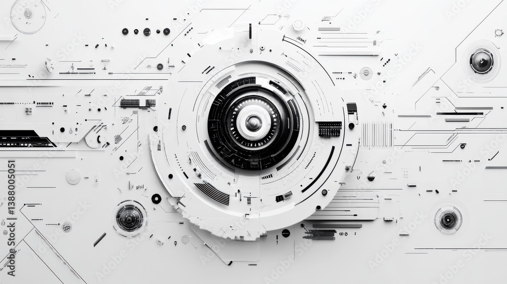 Obraz premium Abstract geometric flow