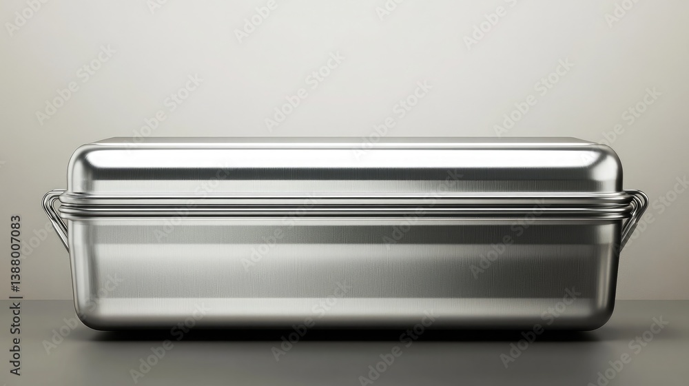 A stylish aluminum toolbox with a minimalist design, ideal for home repair kits. A stylish aluminum toolbox with a minimalist design, ideal for home repair kits.