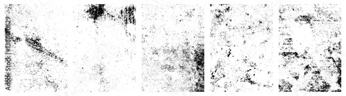 wall texture grunge set. Cement, concrete, plaster wall. Vintage grunge vector backgrounds for graphics designer.Simply Place illustration over any Object to Create grungy Effect.
