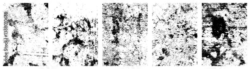 wall texture grunge set. Cement, concrete, plaster wall. Vintage grunge vector backgrounds for graphics designer.Simply Place illustration over any Object to Create grungy Effect.