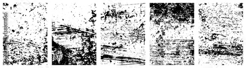 wall texture grunge set. Cement, concrete, plaster wall. Vintage grunge vector backgrounds for graphics designer.Simply Place illustration over any Object to Create grungy Effect.