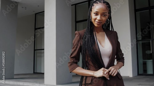 The Confident Businesswoman in Brown