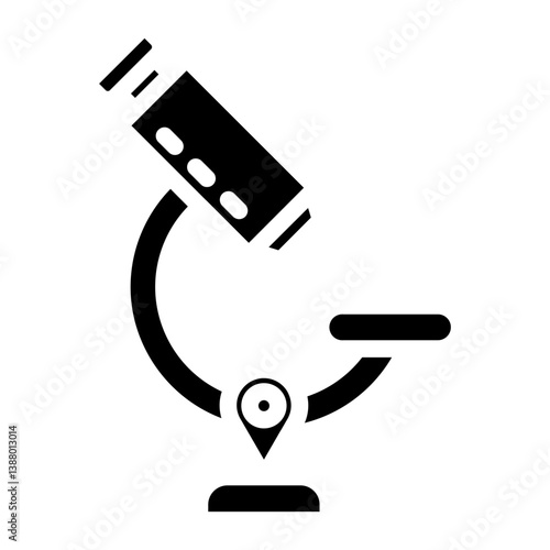 Microscope line icon