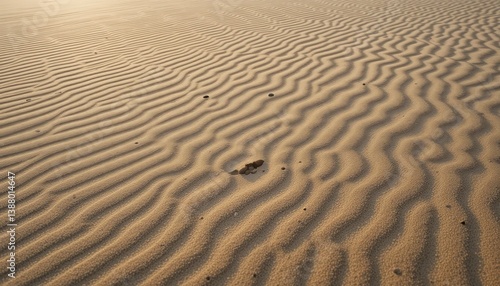 Footprints on serene sand dunes desert landscape natural textures golden hour peaceful atmosphere