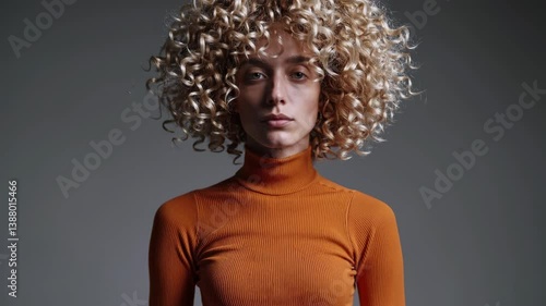 The Stylish Curly Hair Model