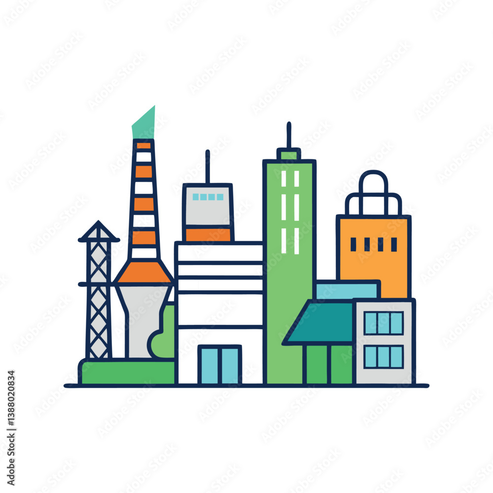 Obraz premium chemical industry.eps