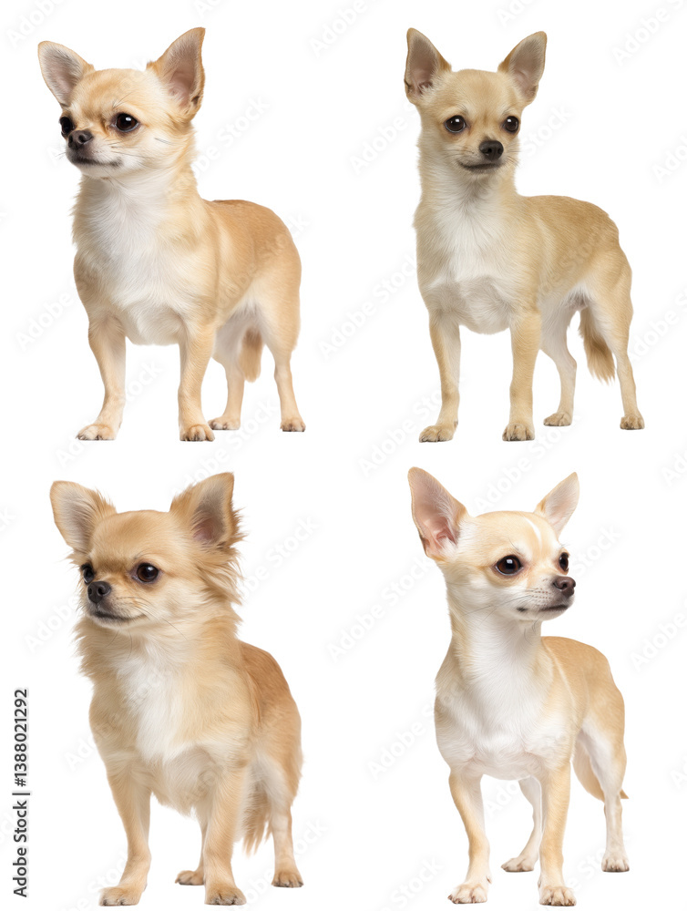 Beige Chihuahua Portrait - Cut Out Beige Chihuahua Portrait - Cut Out
