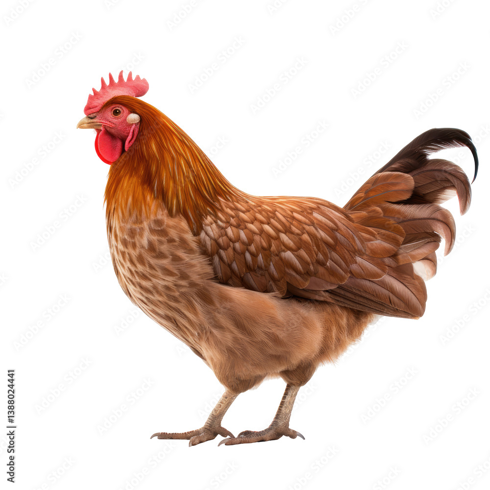 Fototapeta premium High-Quality Hen Image on transparent background