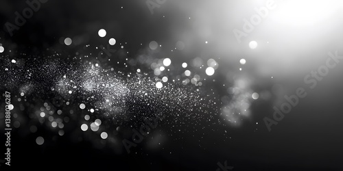 Defocused silver glitter lights creating an abstract, festive background​
rain drops on the window