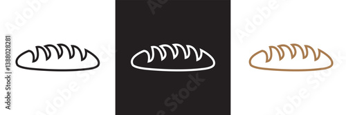 Bakery icon .  Vector for websites, mobile interfaces, presentations, banner, visual branding etc. Vector illustration. isolated on white and black background. EPS 10