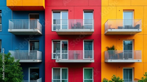 Vibrant and Colorful Urban Architecture Showcasing Unique Styles and Innovative Building Designs -