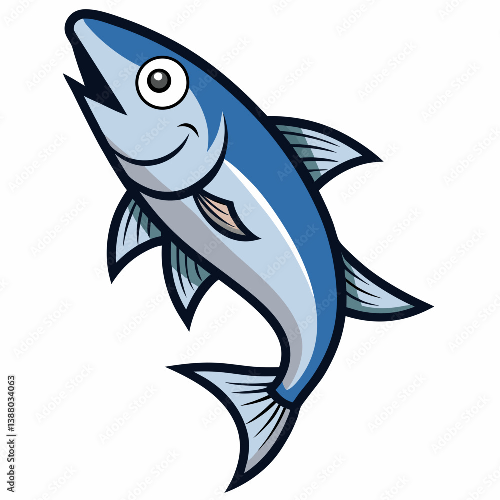 Fototapeta premium vector illustration of fish