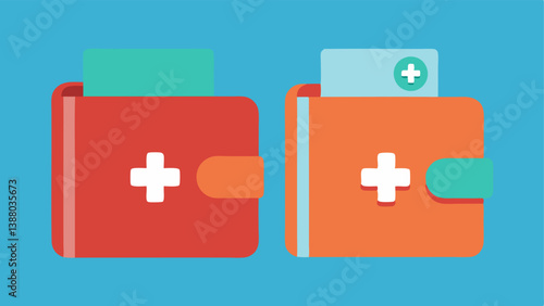 Healthcare Wallets Two wallets side by side