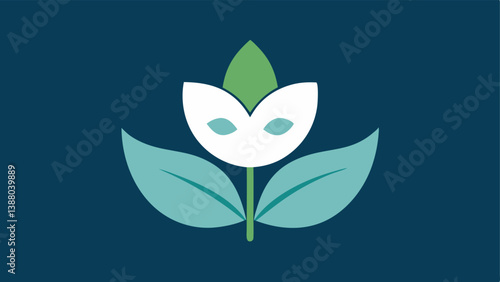 Nature Meets Nanotech A leaf or flower integrated into the design of the overnight mask symbolizing how natural ingredients work in harmony with nanotechnology for skin benefits.