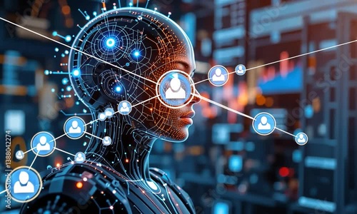 AI Artificial Intelligence Technology For Data Analysis, Research And Planning. 4k video
